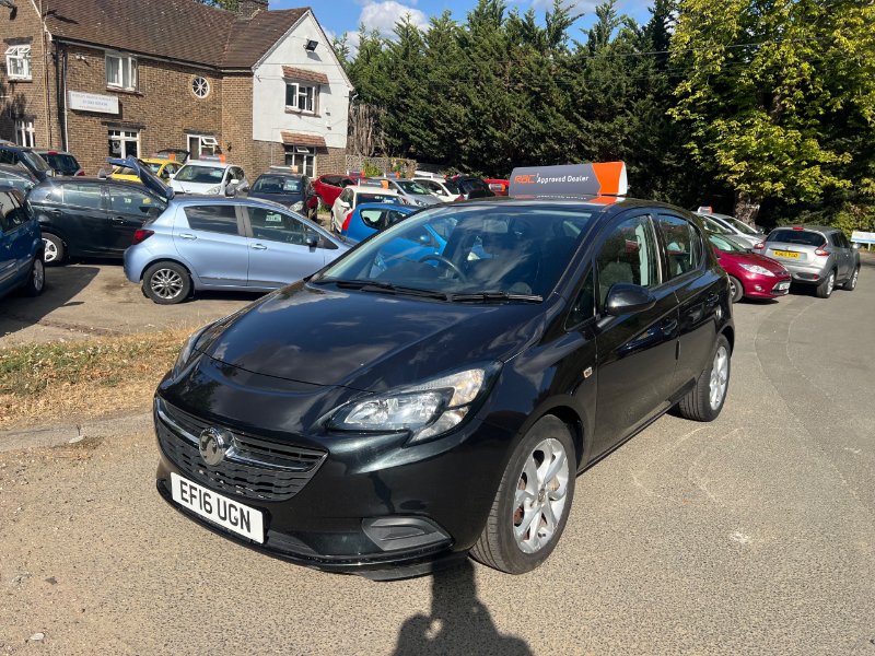 Black Vauxhall Corsa